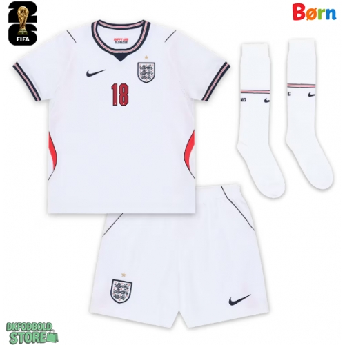 England Anthony Gordon #18 Replika Babytøj Hjemmebanesæt Børn VM 2026 Kortærmet (+ Korte bukser)